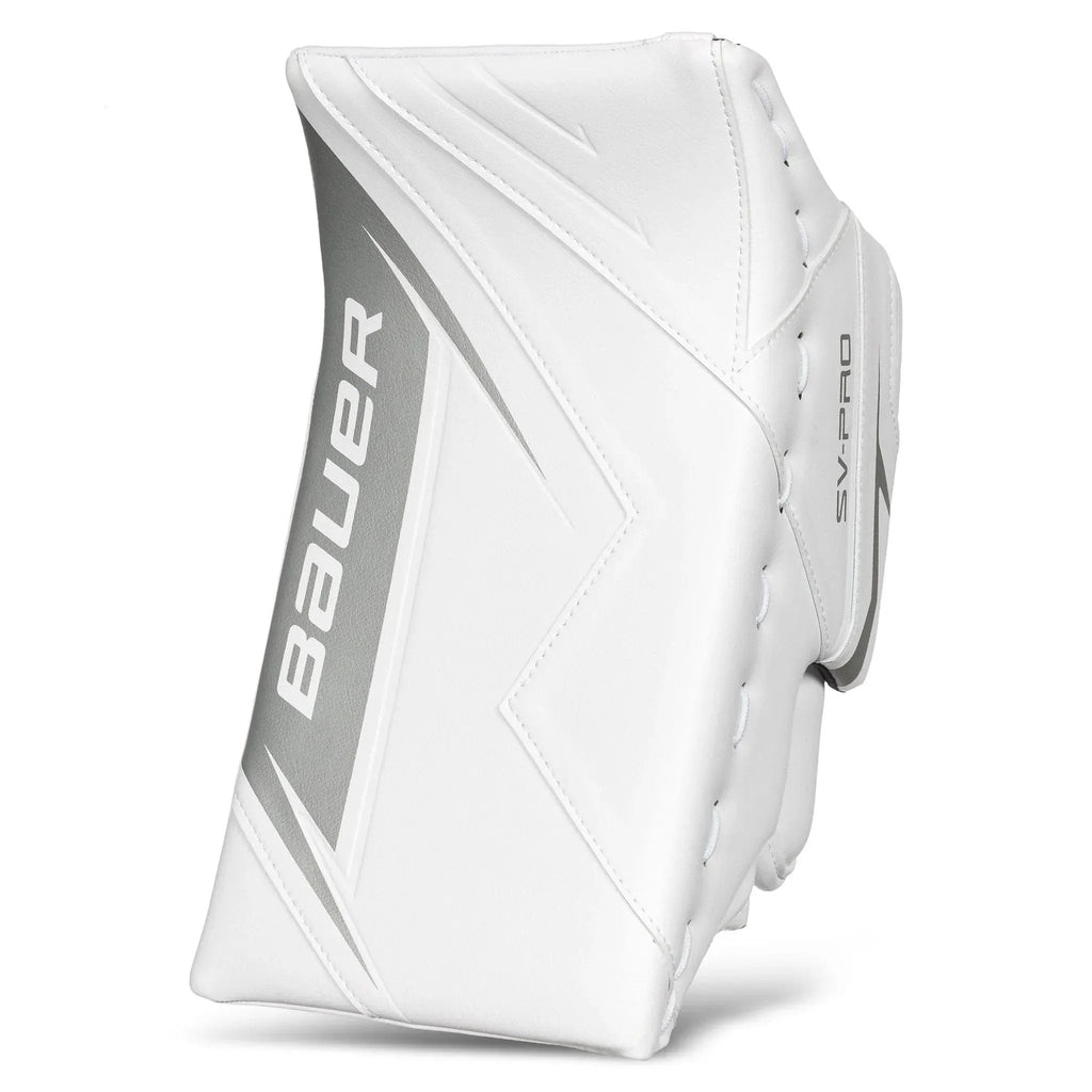 Bauer SV-Pro Junior Goalie Blocker - white, angle 1