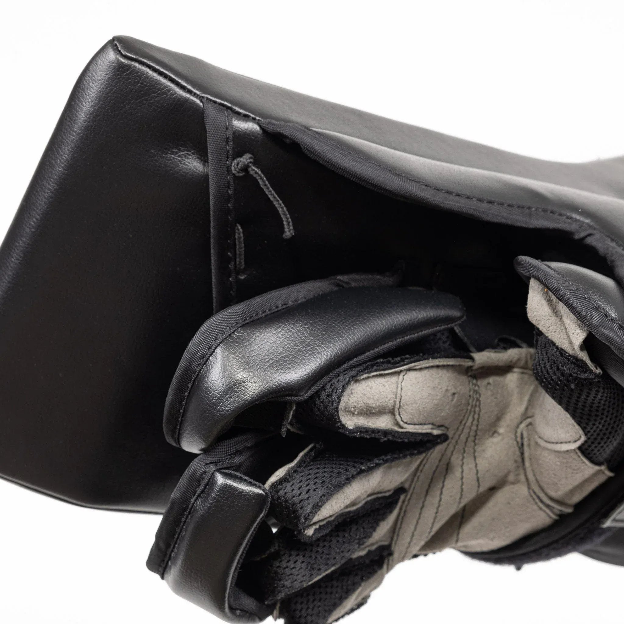 Brian's NetZero 3 Intermediate Goalie Blocker in black - glove side