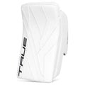 True Catalyst 7X6 Senior Goalie Blocker White/White - front board face
