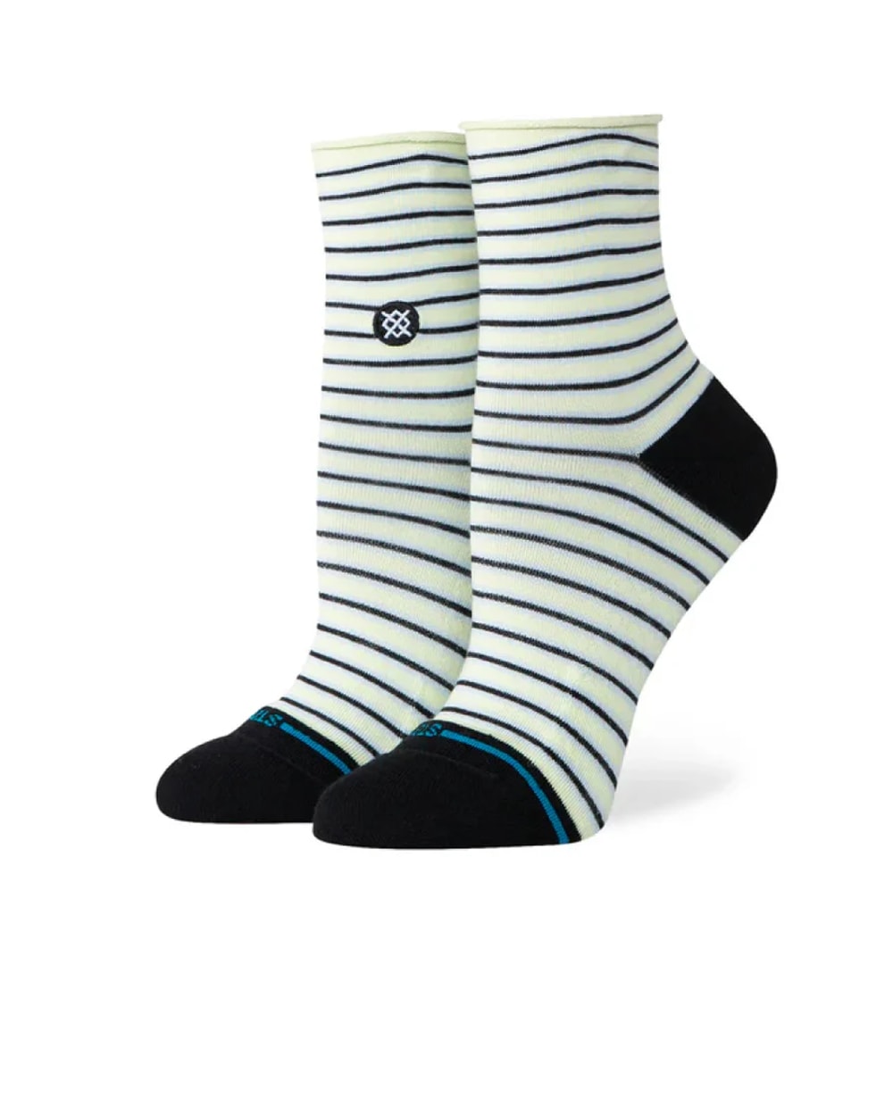Blue Fade Quarter Sock- Women's