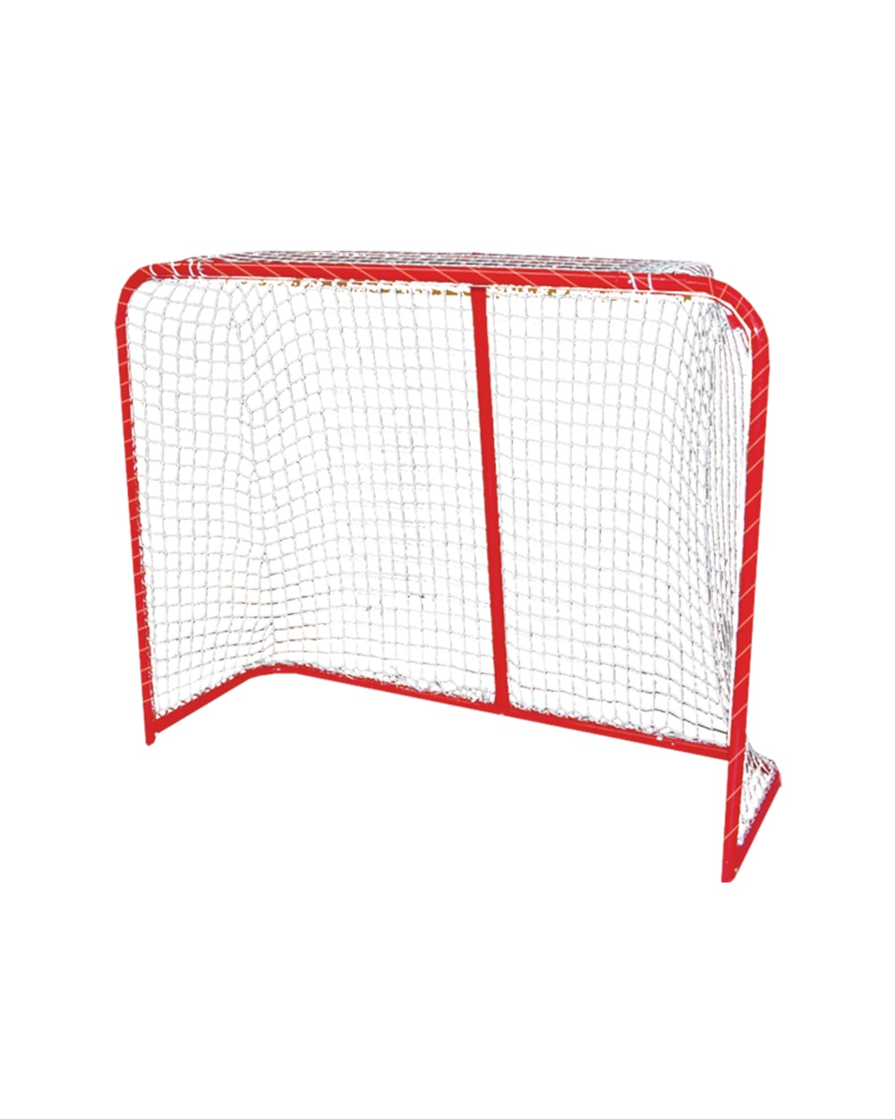 Blue Sports Junior Hockey Goal 54" x 44" - Red, front three-quarter view
