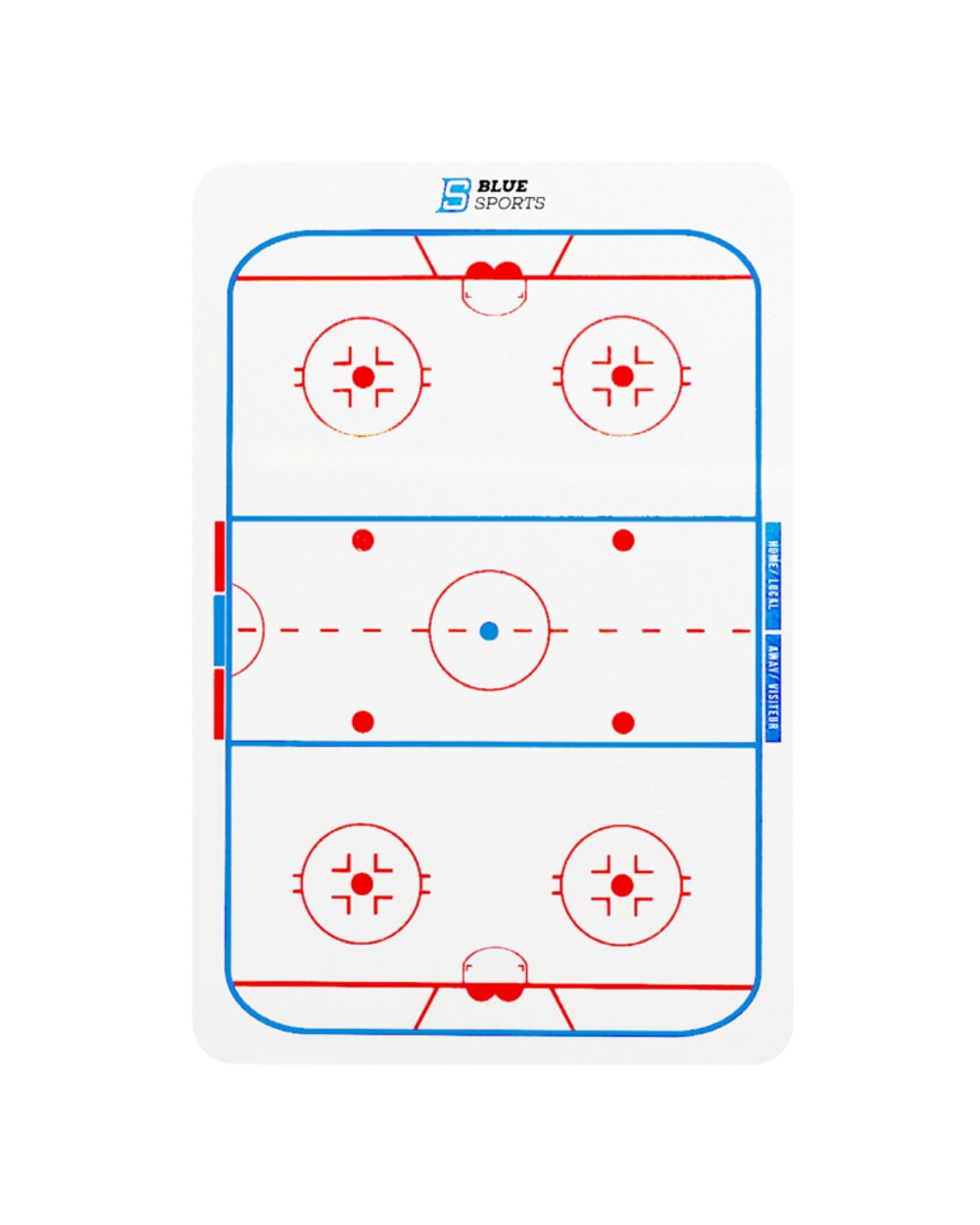 Blue Sports Pocket Size Hockey Coach Board- 6"x14"