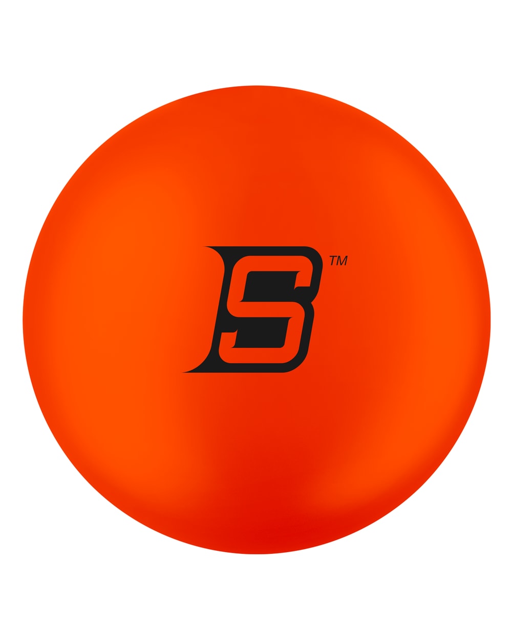 Blue Sports Street Hockey Ball - Orange, Warm Weather, front view