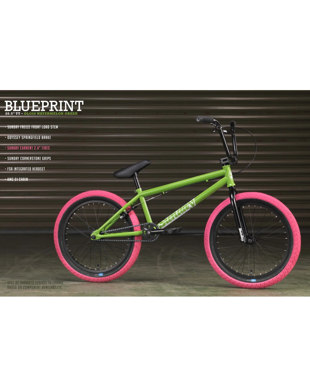 Sunday Blueprint 20.5" Bmx Bike