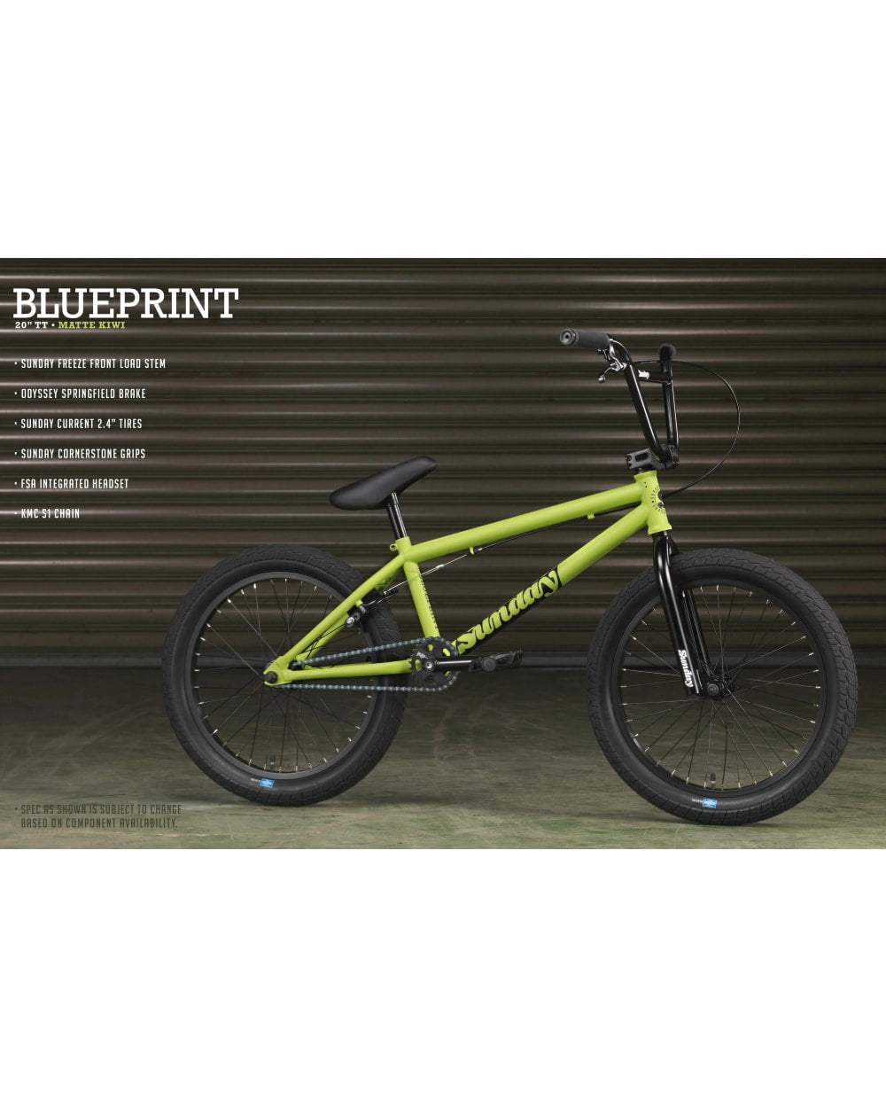 Sunday Blueprint 20" Bmx Bike