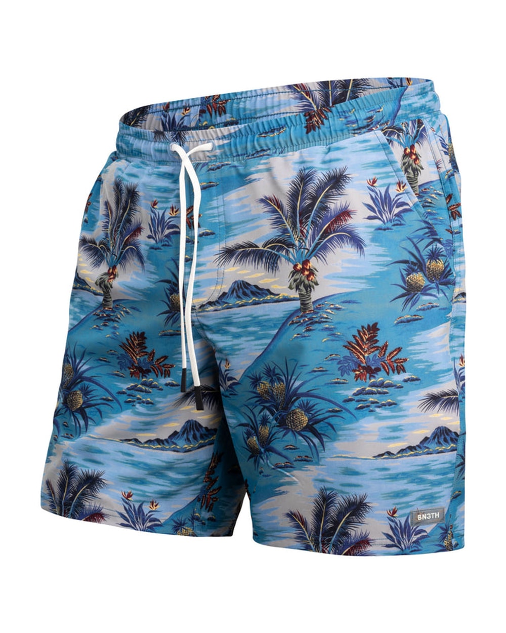 Bn3th Agua Volley X 2N1 Swim Short 7" - Vintage Tropics Sand
