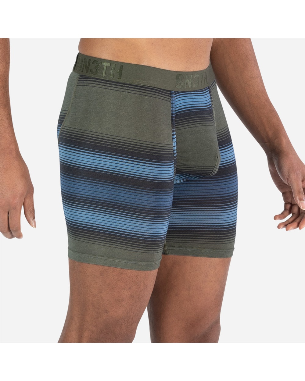 BN3TH Classic Icon Boxer Brief Rhythm Moss on model