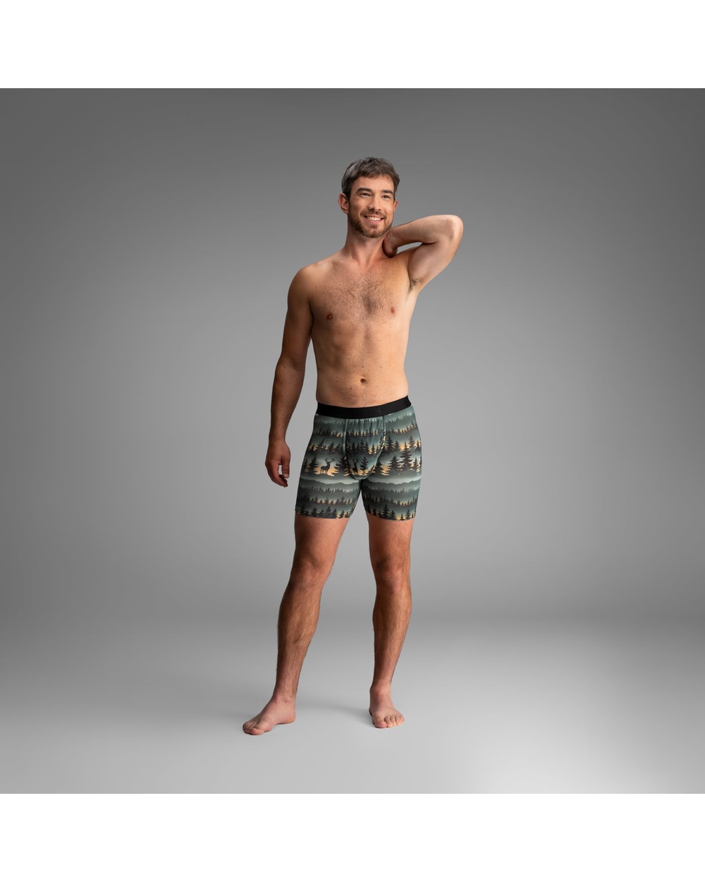 Bn3th Classic Icon Boxer Brief - Forest Stag Deepest Spruce