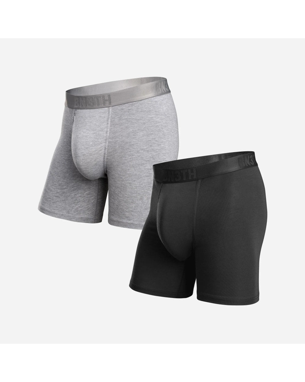 Bn3th Essentials Boxer Brief 2 Pack Black/Heather Grey - front