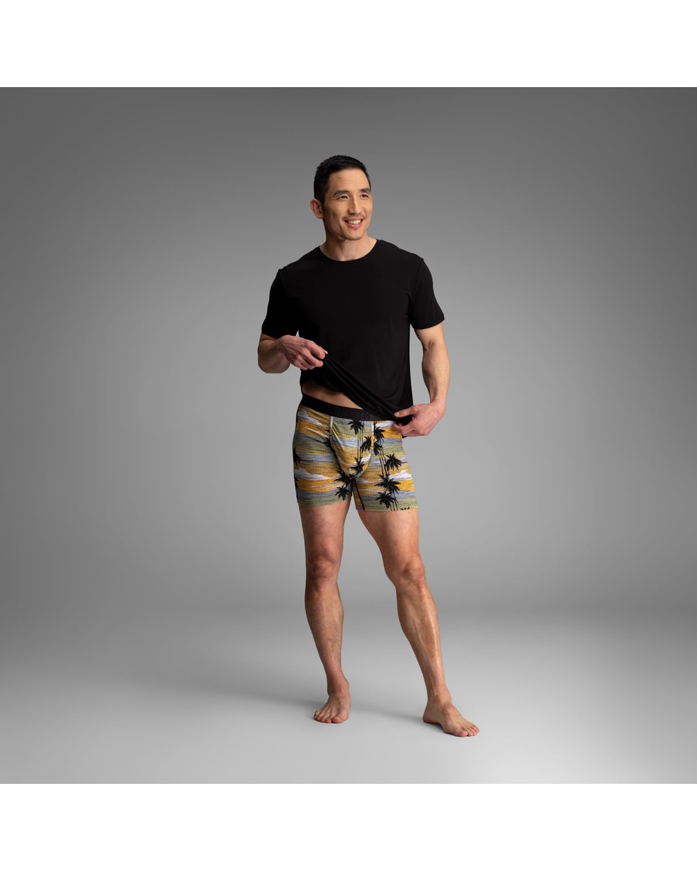 Bn3th Essentials Boxer Brief - Palm Tree Horizon Slate