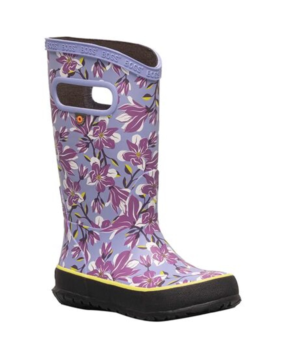 Bogs Kid's Magnolia Rain Boots - Periwinkle side view