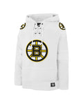 '47 Brand Boston Bruins White Out LACER Hoodie