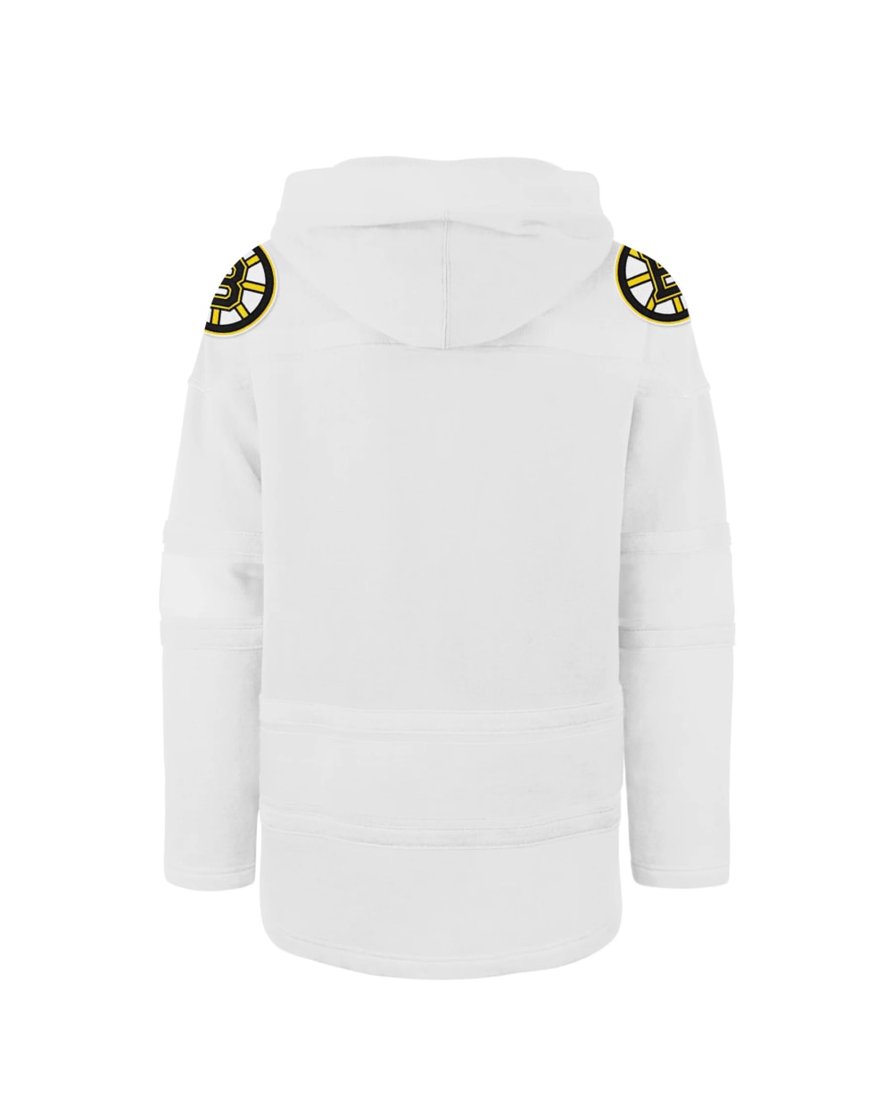 '47 Brand Boston Bruins White Out LACER Hoodie