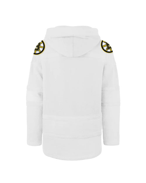 '47 Brand Boston Bruins White Out LACER Hoodie
