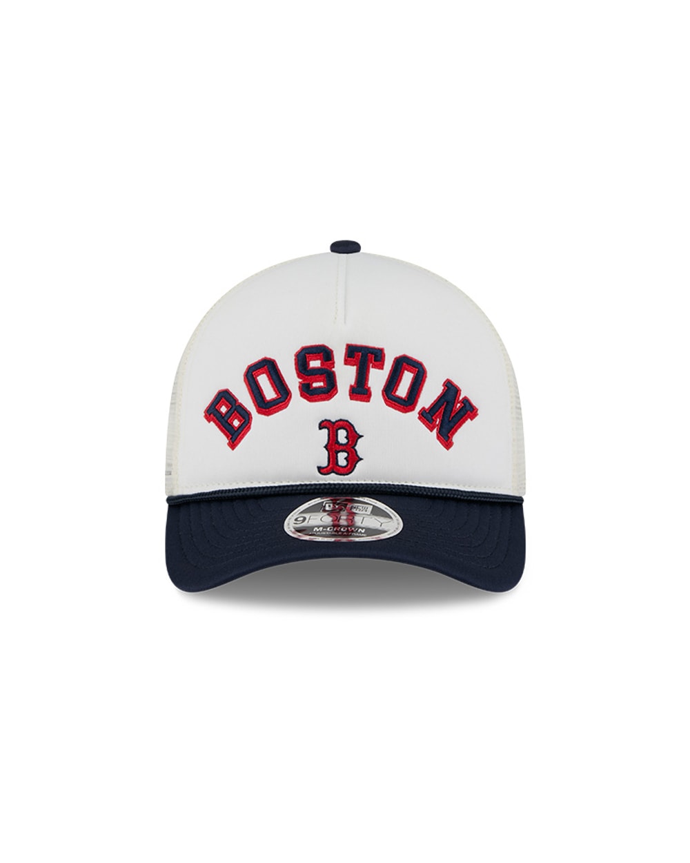 Boston Red Sox Chrome Arch 9FORTY M-Crown A-Frame Trucker Hat