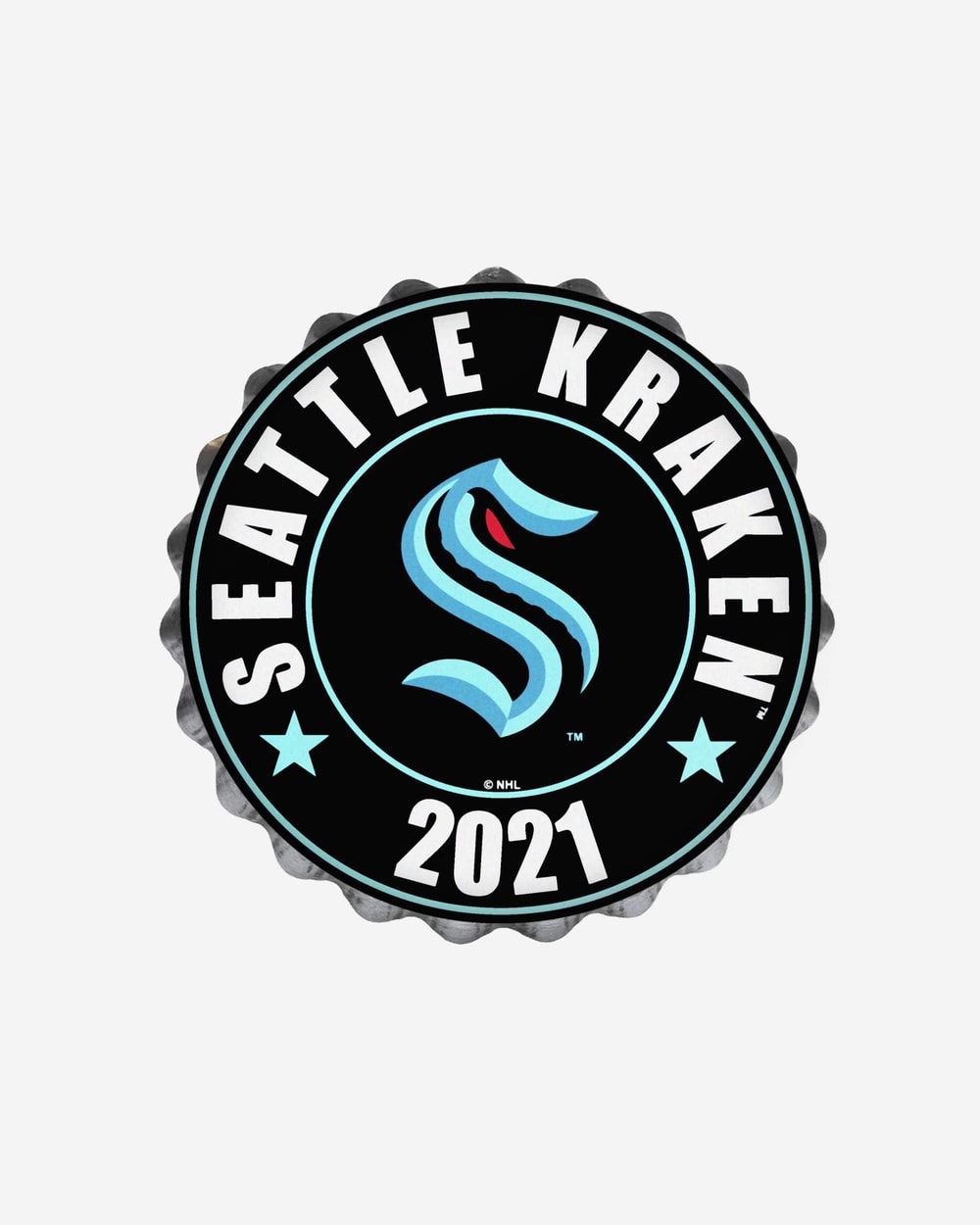 NHL Bottle Cap Wall Logo