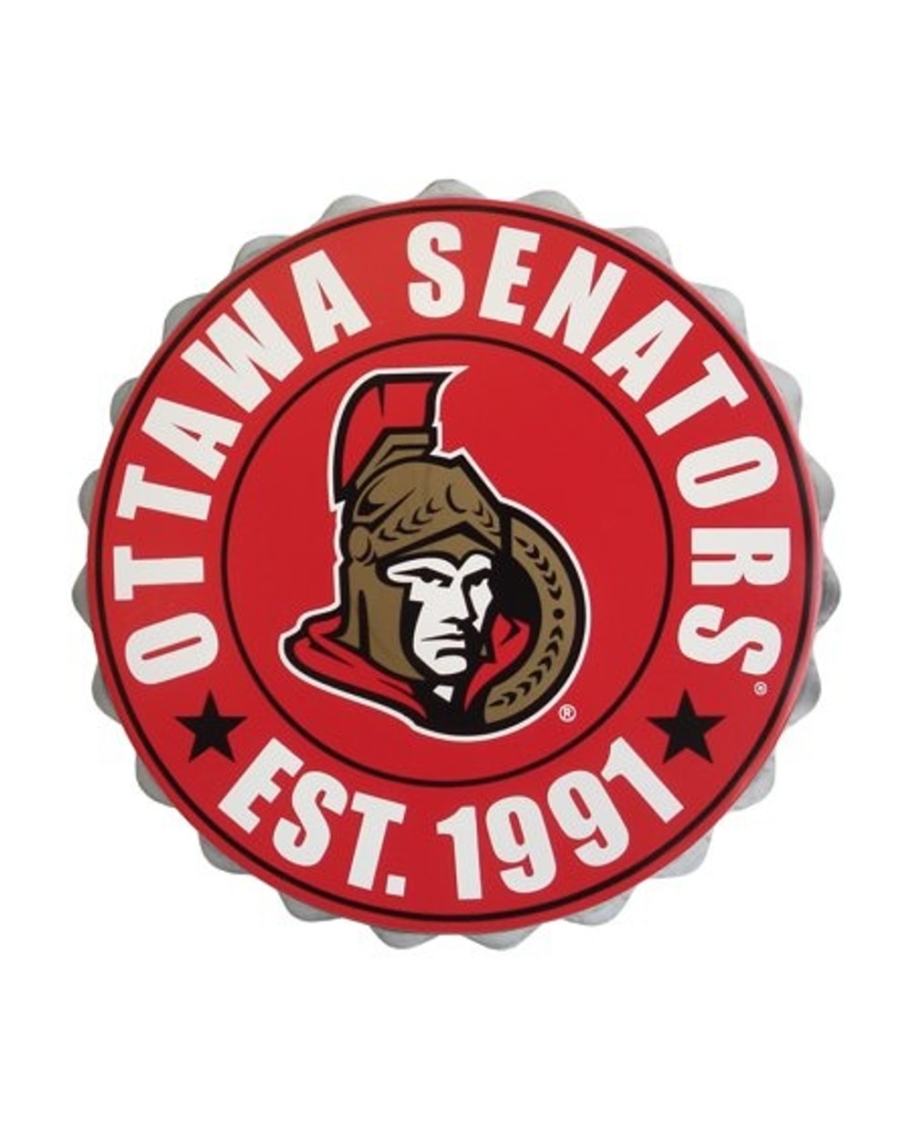 NHL Bottle Cap Wall Logo