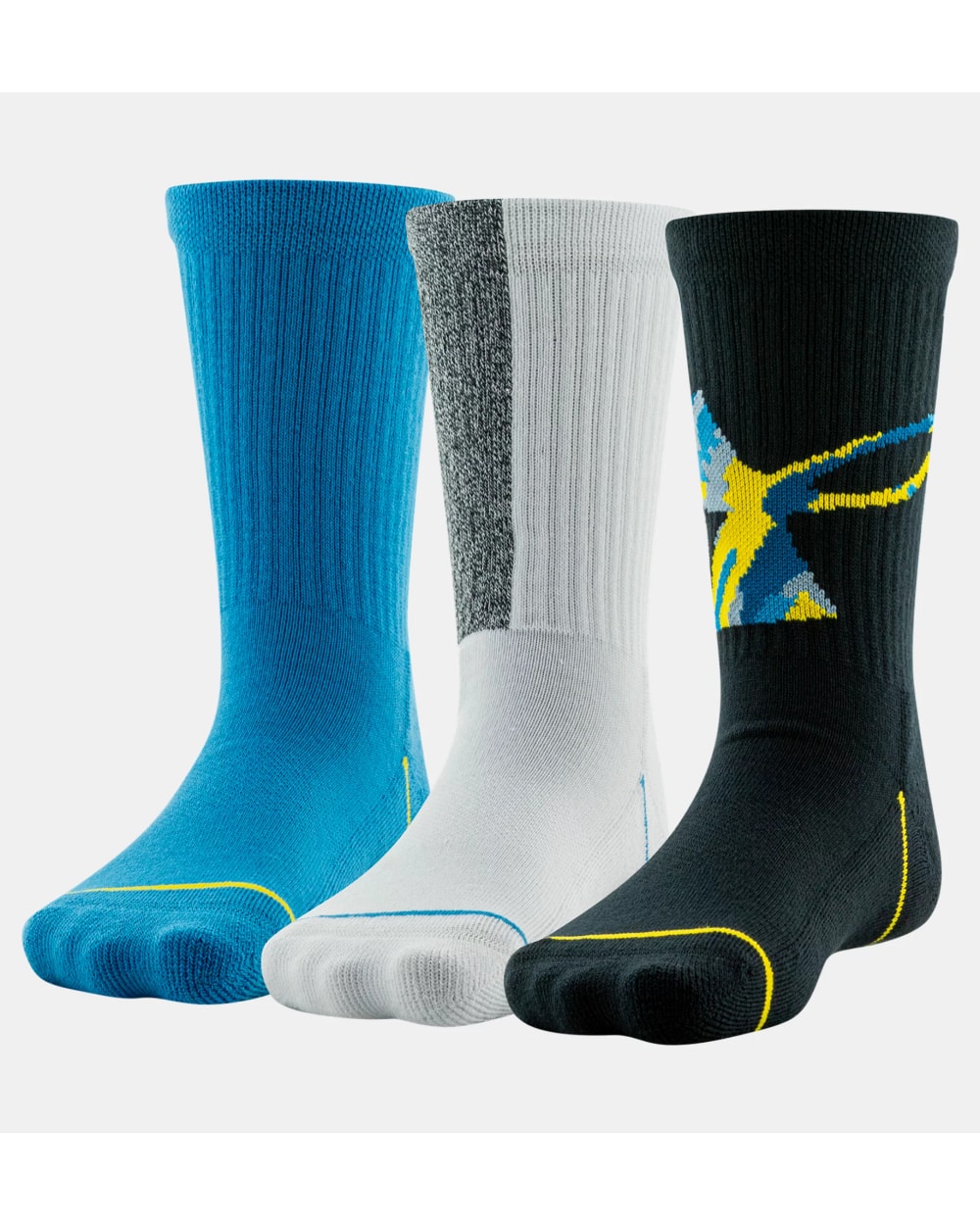 Boy's Phenom Crew Socks - 3 Pack