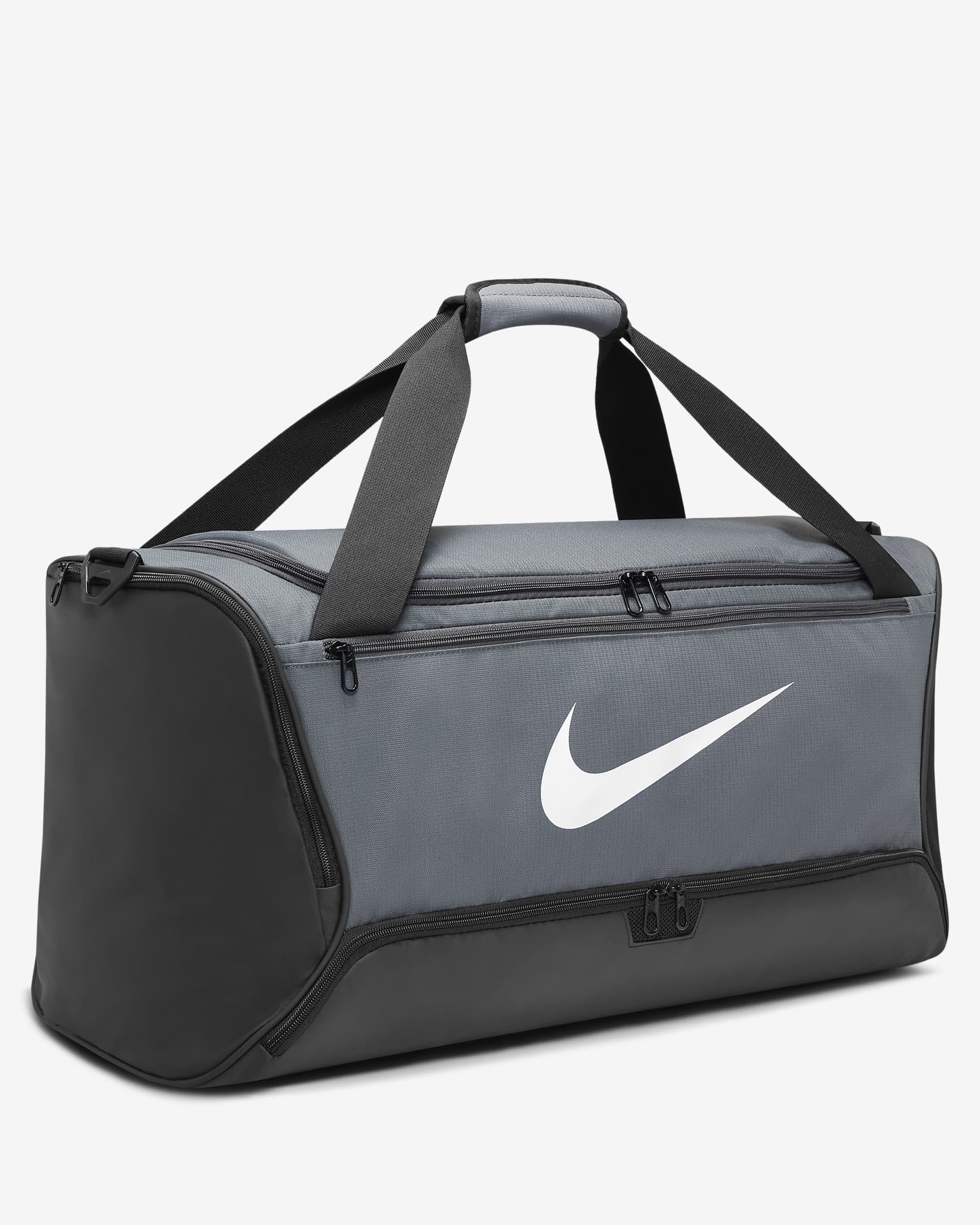 Nike Brasilia 9.5 Training Duffel Bag (Medium, 60L) Black / Black - White