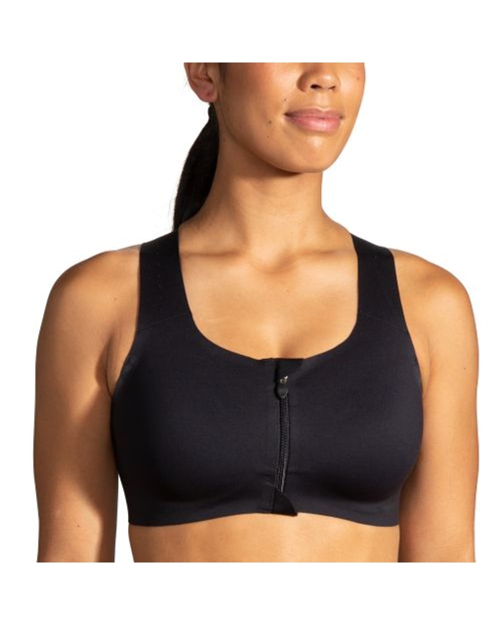 Brooks Women's Dare Zip Run Bra - Black