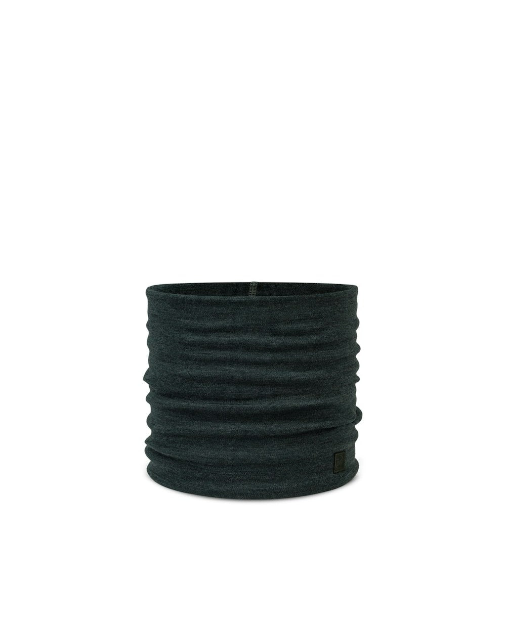 Buff Heavyweight Merino Wool Neckwear - Solid Forest - Solid Forest, tube front view