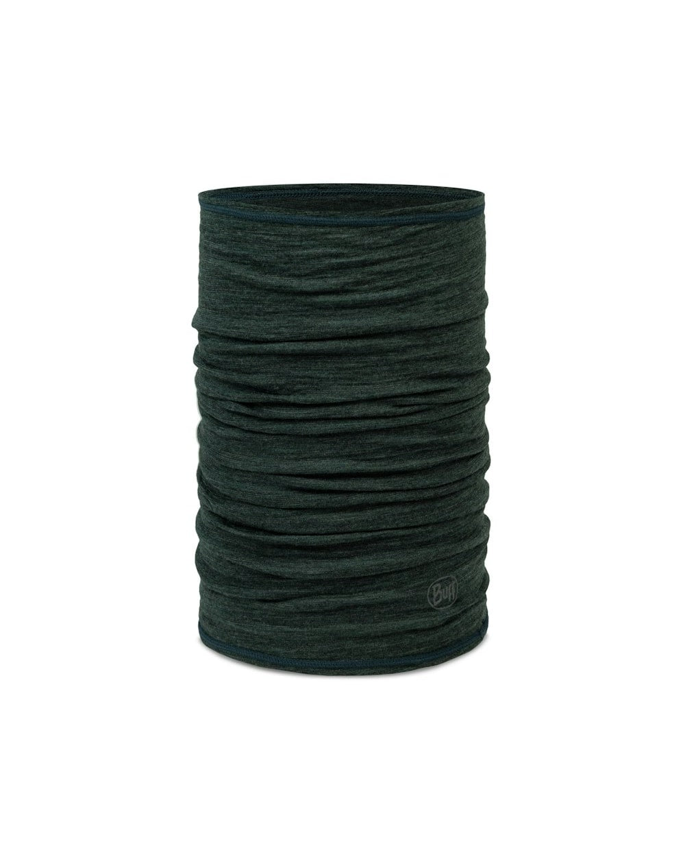Buff Lightweight Merino Wool Neckwear - Forest - Forest, tube front view