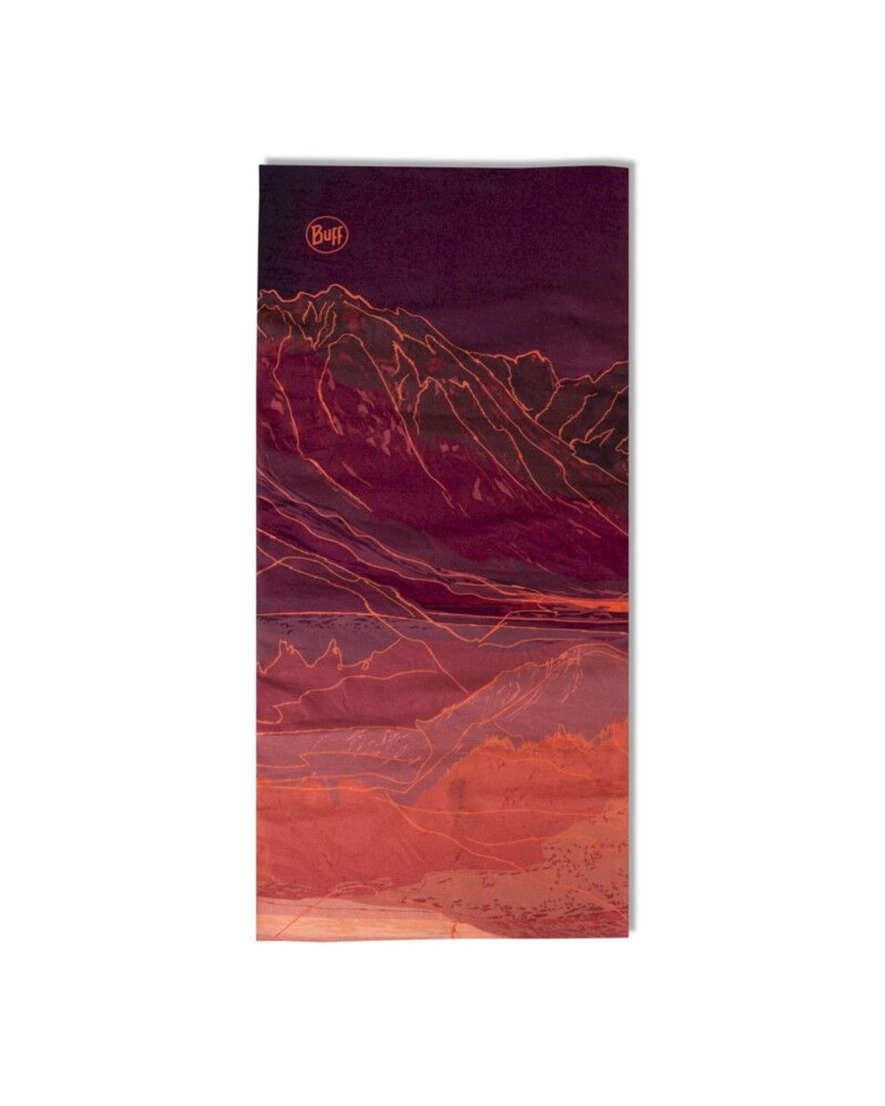 Buff Original EcoStretch Neckwear - Unal Garnet - Unal Garnet, flat