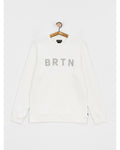 Burton BRTN Crewneck Sweatshirt - Stout White - front