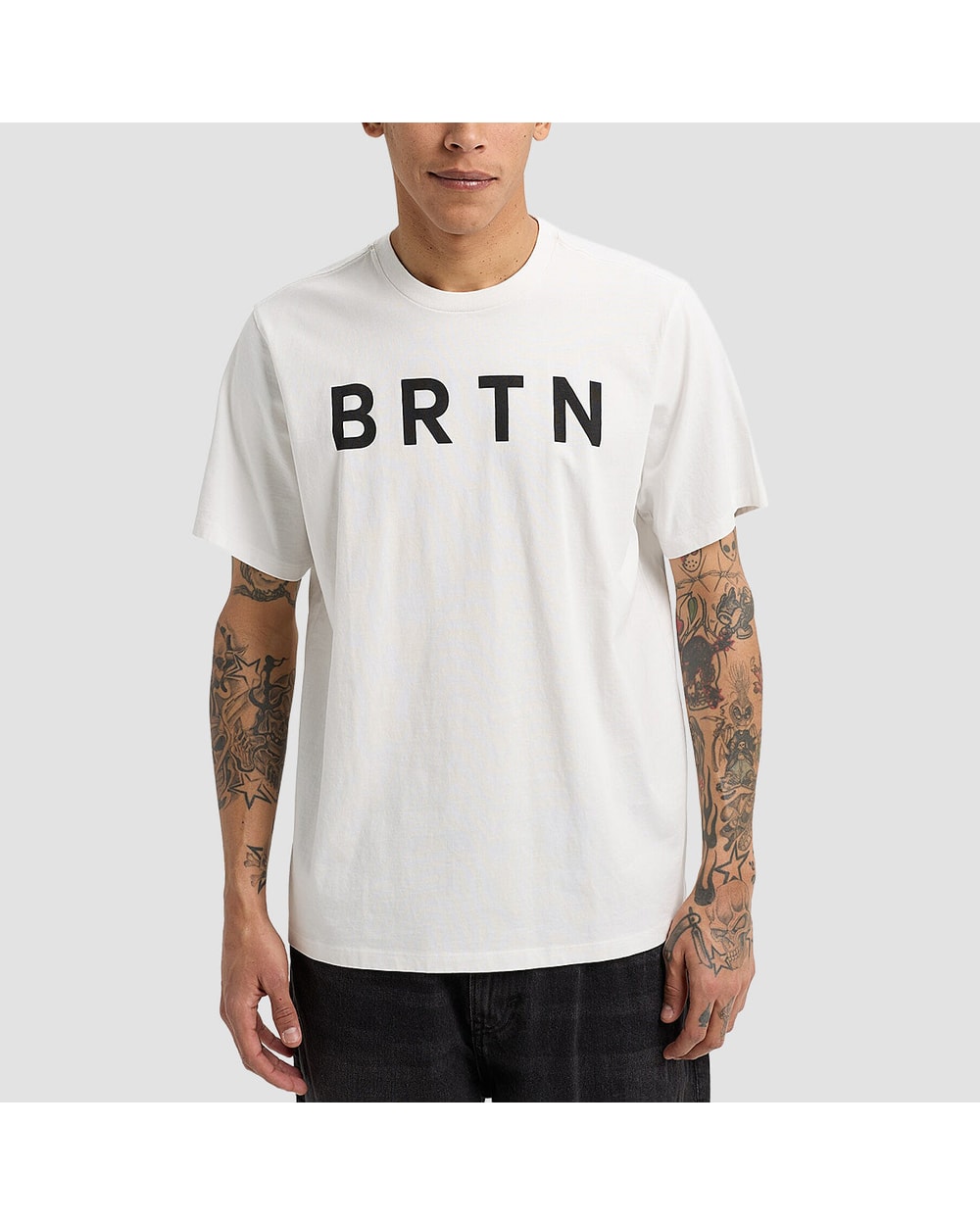 Burton BRTN Short Sleeve T-Shirt Stout White model shot