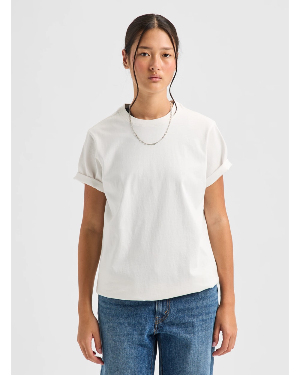 Burton Classic Short Sleeve T-Shirt Stout White - on model front