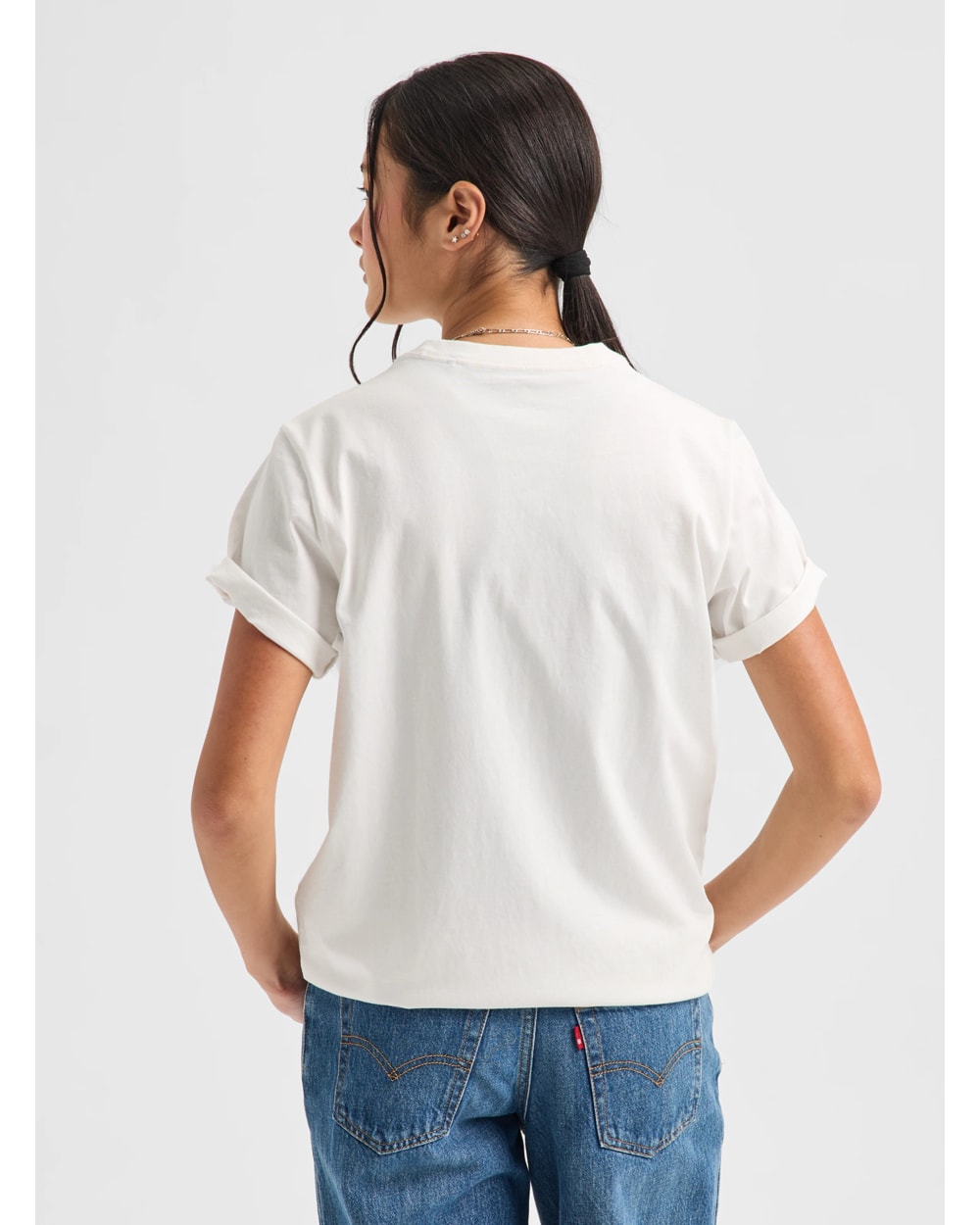 Burton Classic Short Sleeve T-Shirt Stout White - on model angle