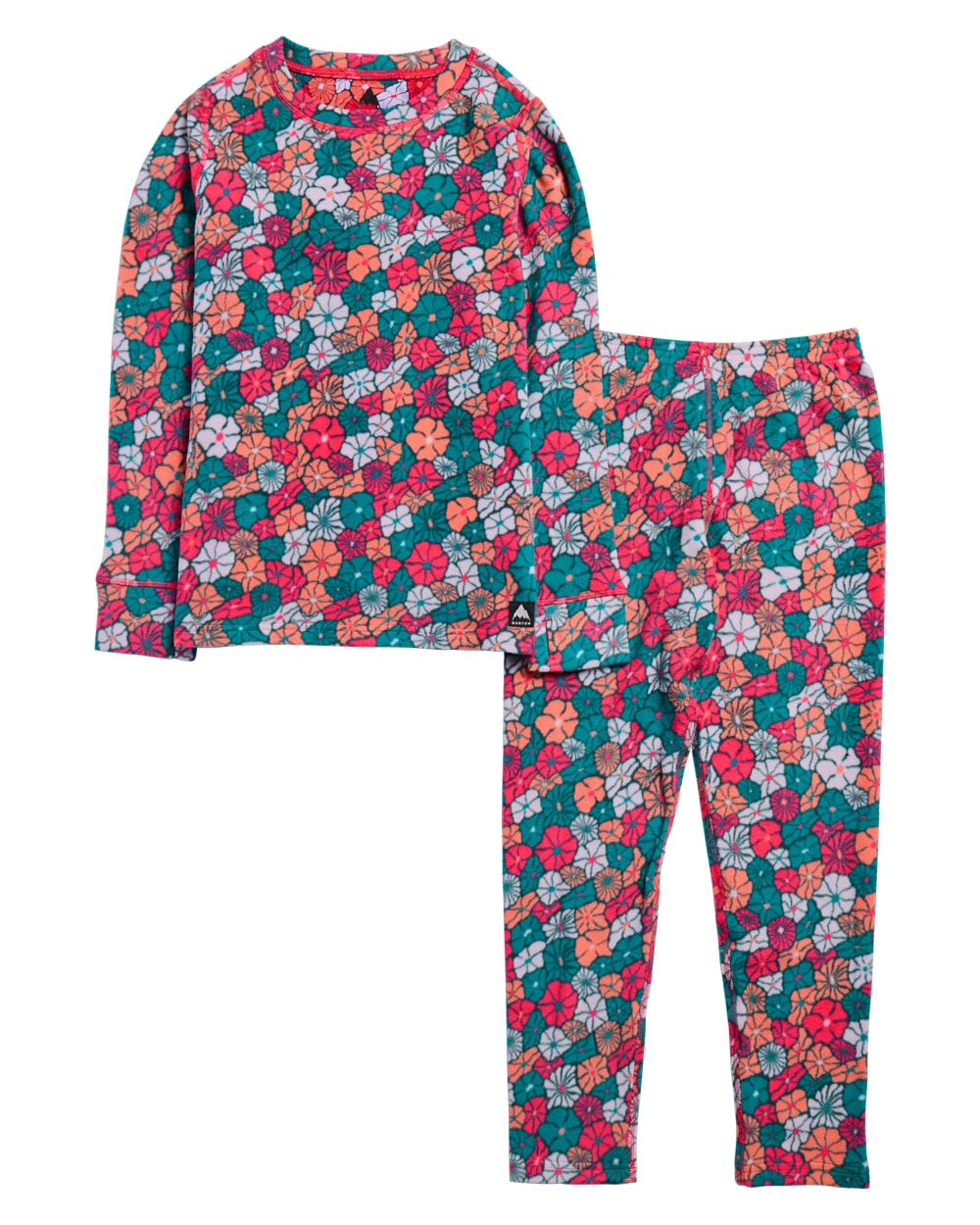 Burton Kids' Fleece Base Layer Set (2026) - POP FLORAL