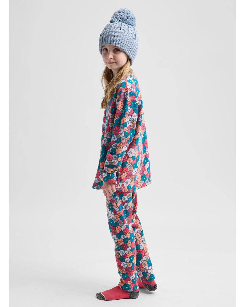 Burton Kids' Fleece Base Layer Set (2026) - POP FLORAL