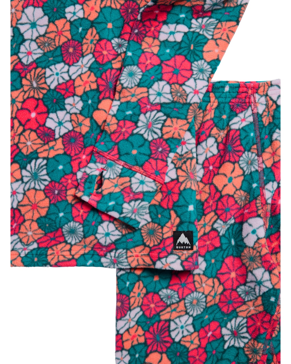 Burton Kids' Fleece Base Layer Set (2026) - POP FLORAL