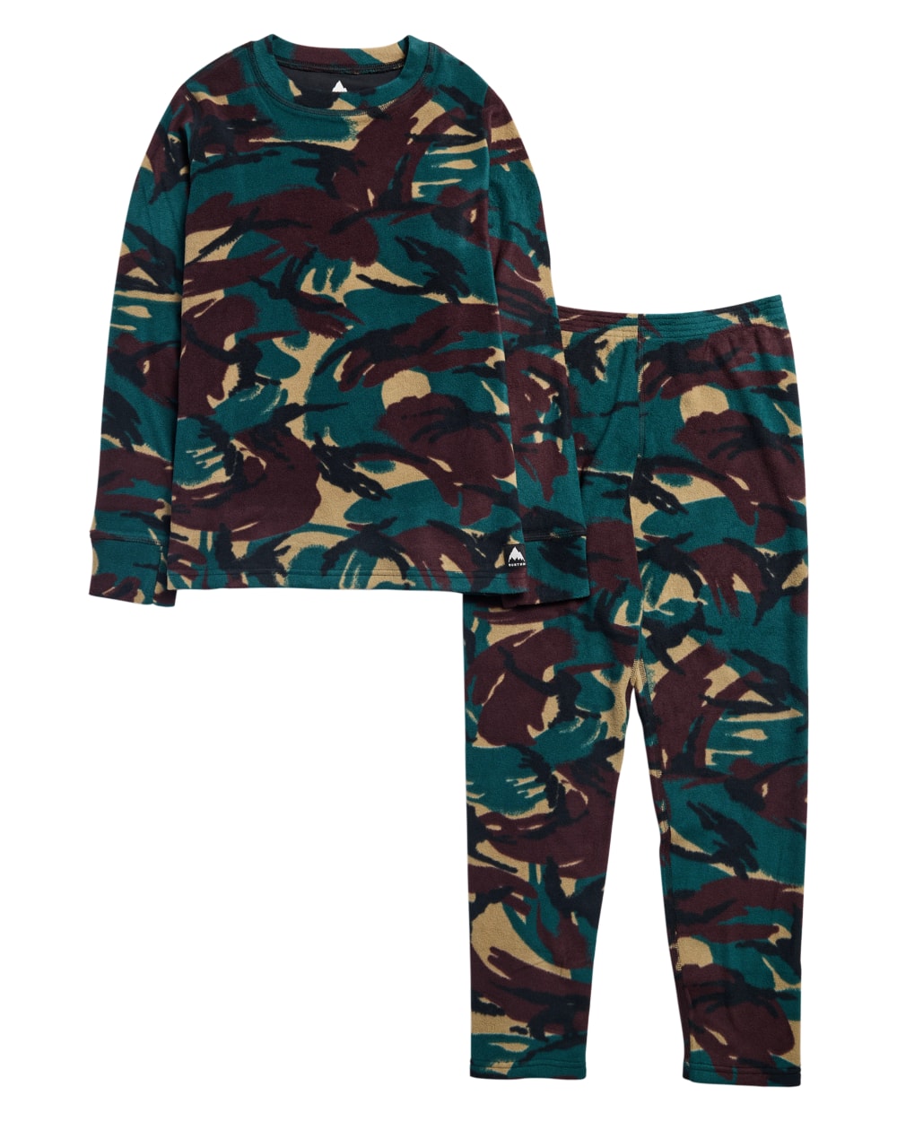 Burton Kids' Fleece Base Layer Set (2026) - SEERSUCKER CAMO