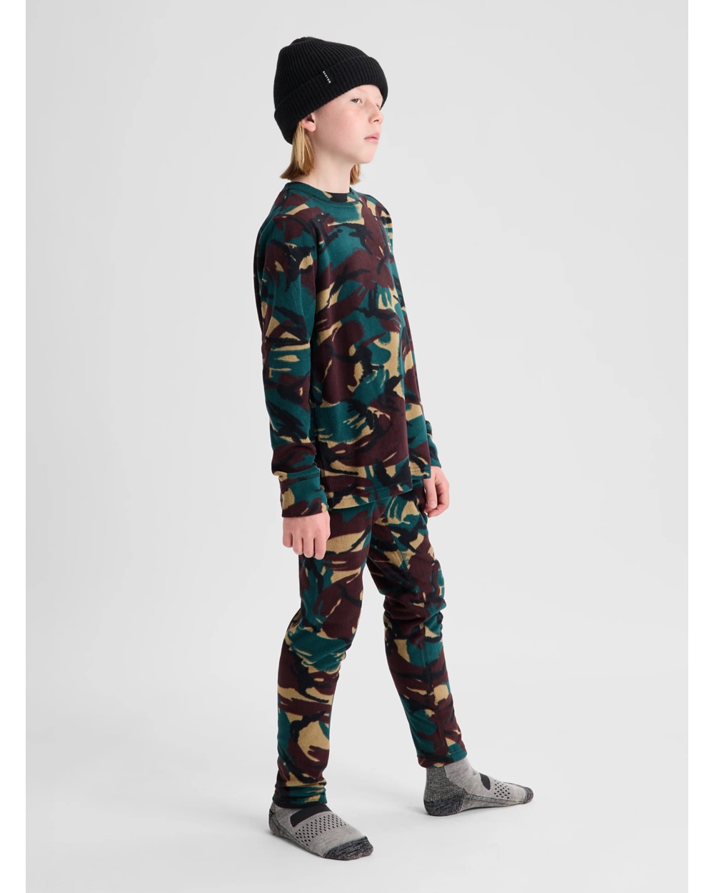 Burton Kids' Fleece Base Layer Set (2026) - SEERSUCKER CAMO