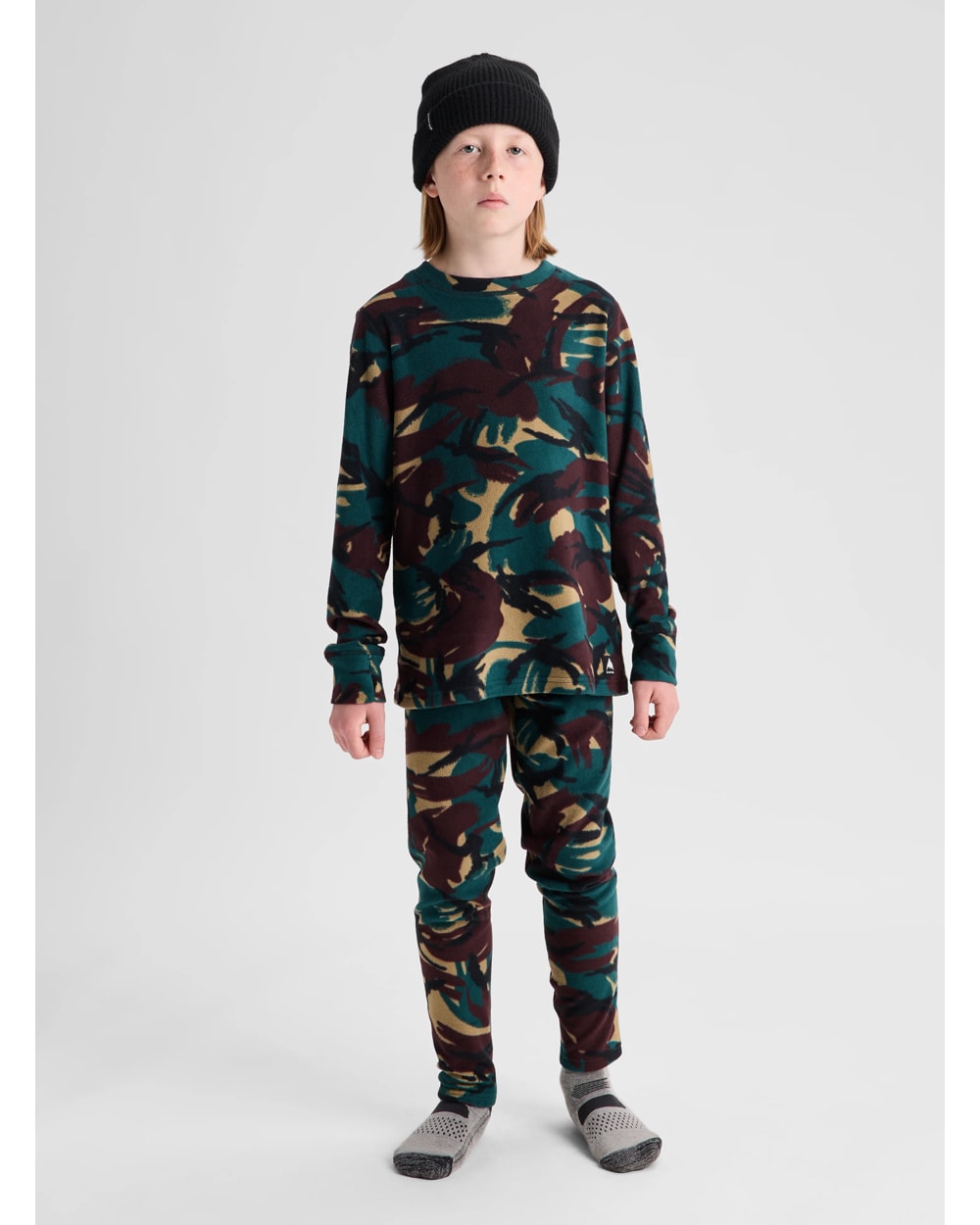 Burton Kids' Fleece Base Layer Set (2026) - SEERSUCKER CAMO