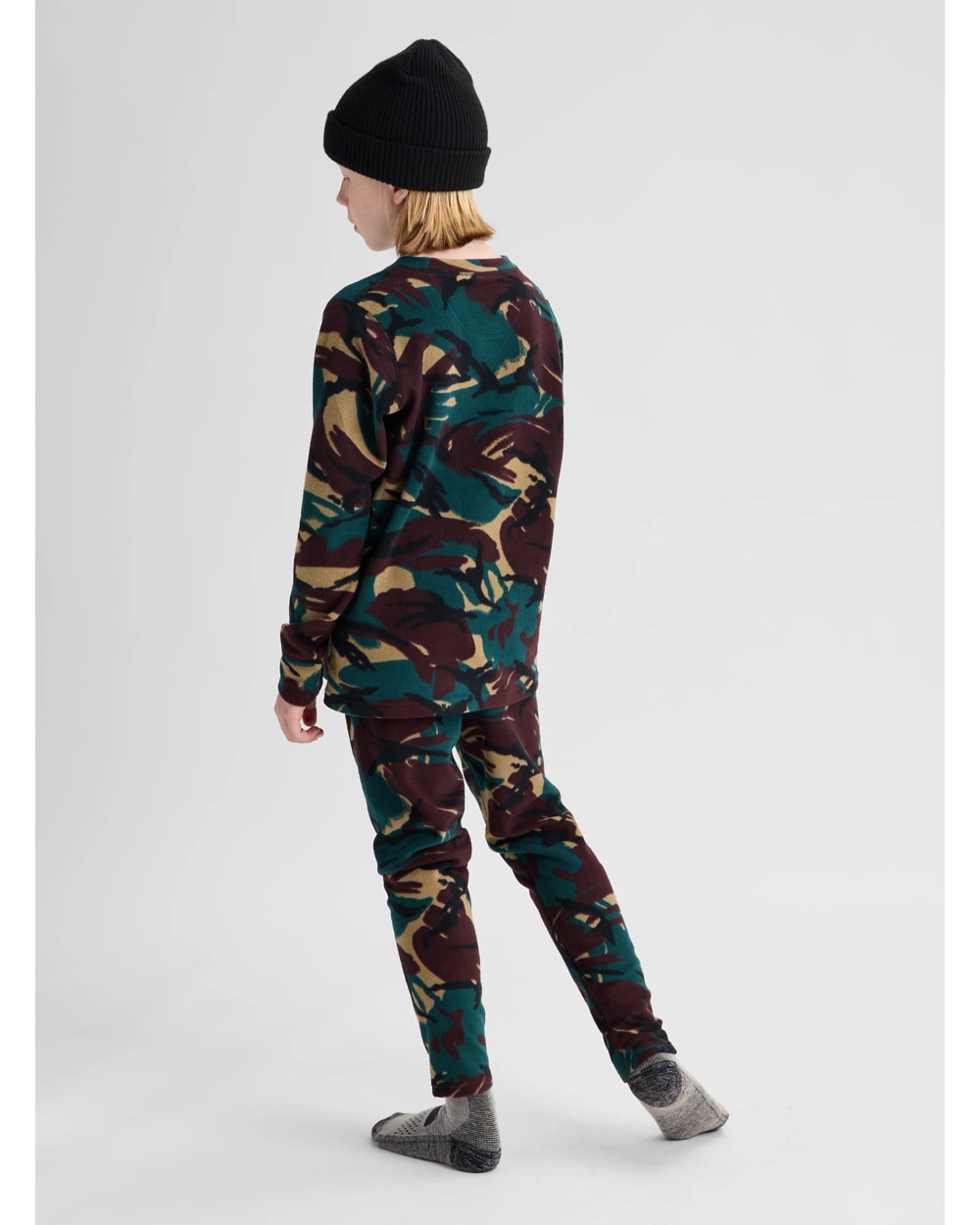 Burton Kids' Fleece Base Layer Set (2026) - SEERSUCKER CAMO