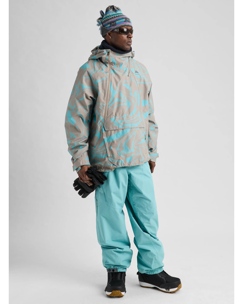 Burton Men's Reserve 2L Relaxed Anorak Jacket - LIQUID MINERAL