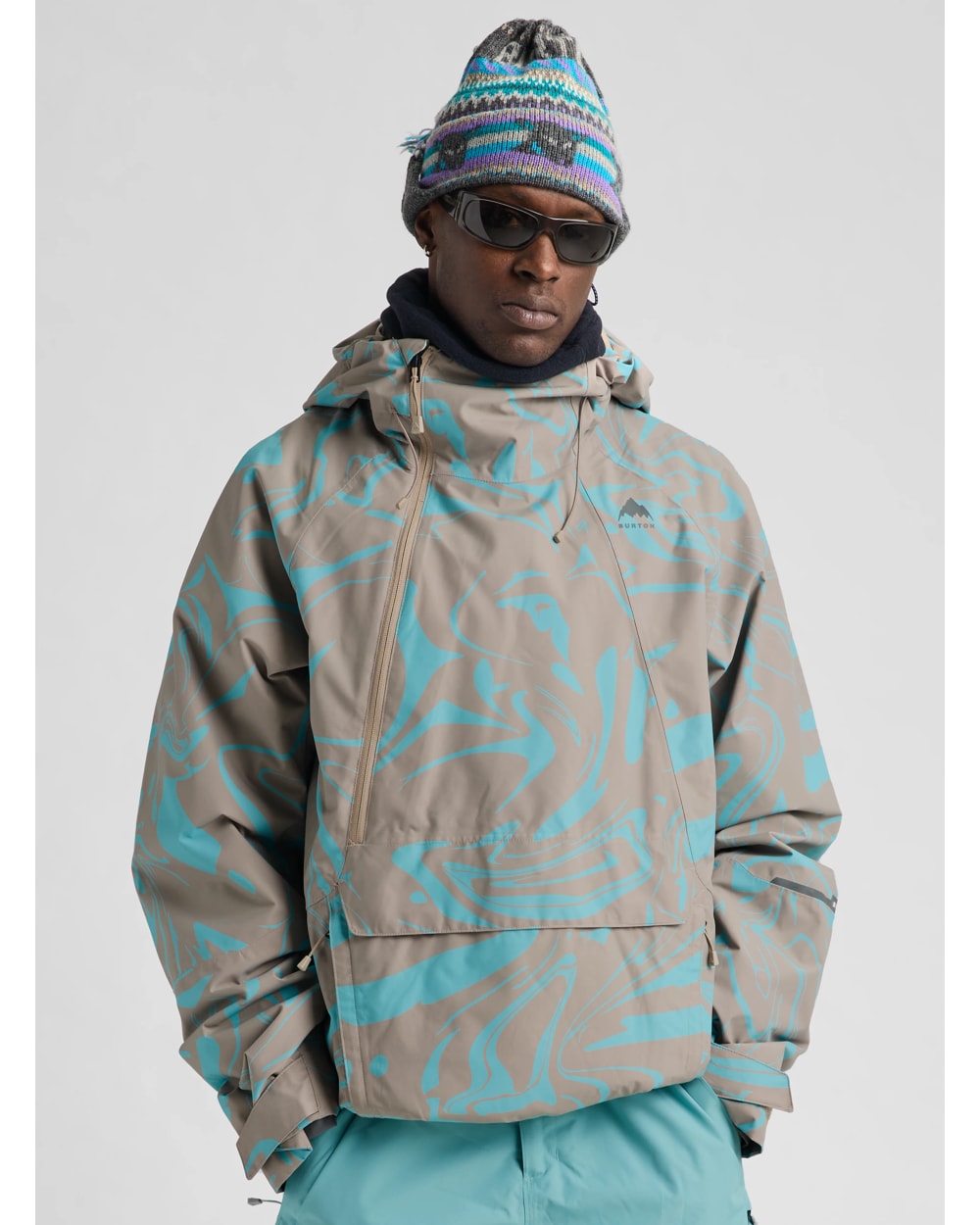 Burton Men's Reserve 2L Relaxed Anorak Jacket - LIQUID MINERAL