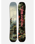 Burton Men's Custom Camber Snowboard - Jungle, topsheet and base view