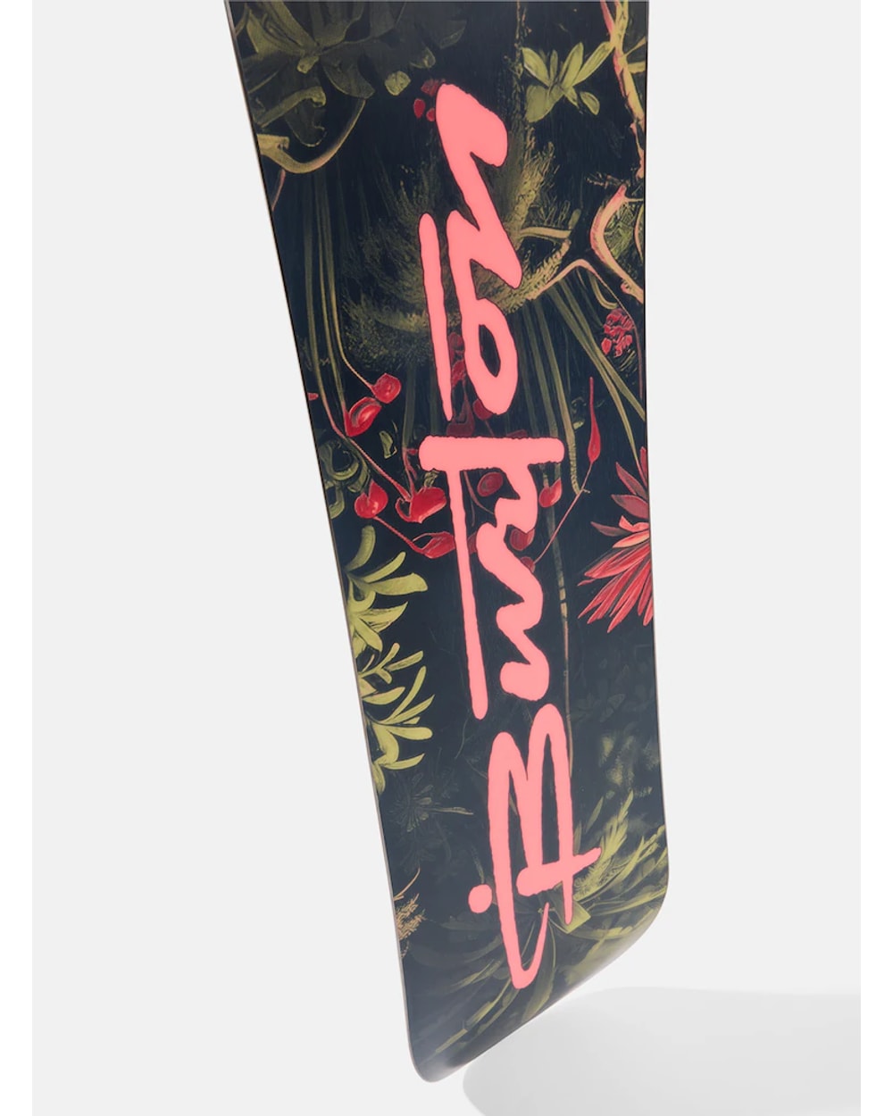 Burton Men's Custom Camber Snowboard - Jungle, base detail view