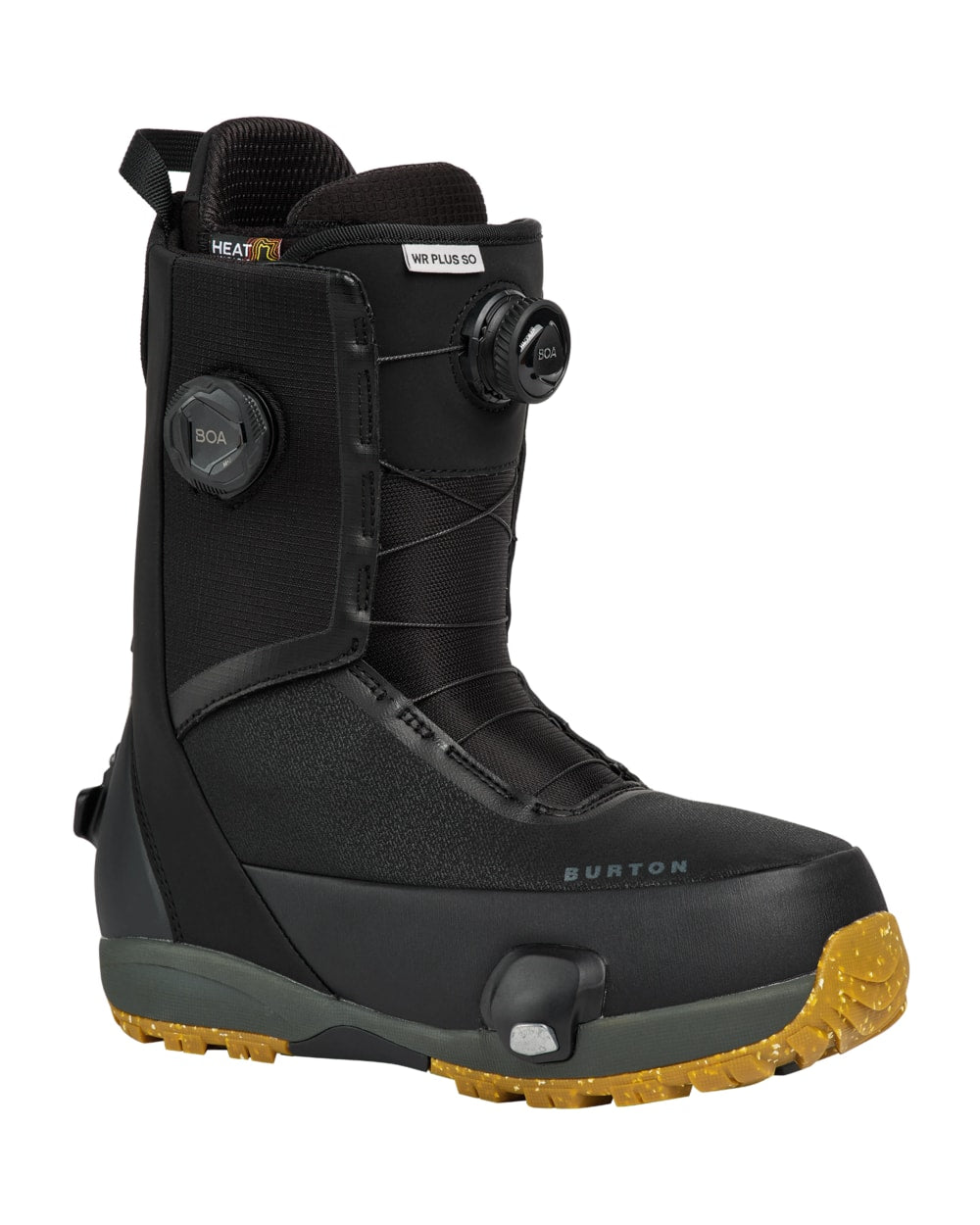 Burton Men's Waverange Plus Step On Snowboard Boots in Black - outside profile