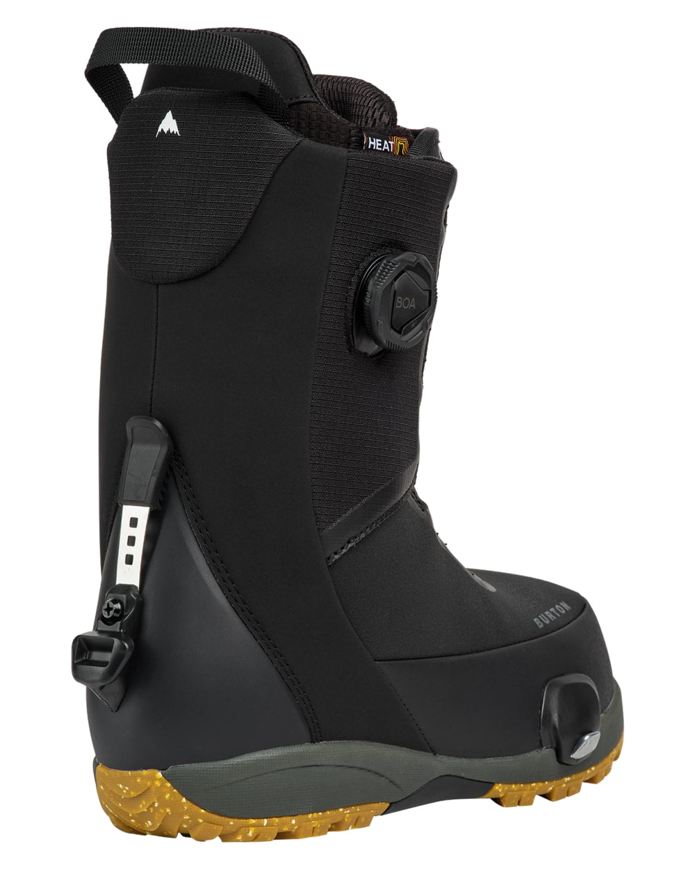 Burton Men's Waverange Plus Step On Snowboard Boots in Black - rear three-quarter