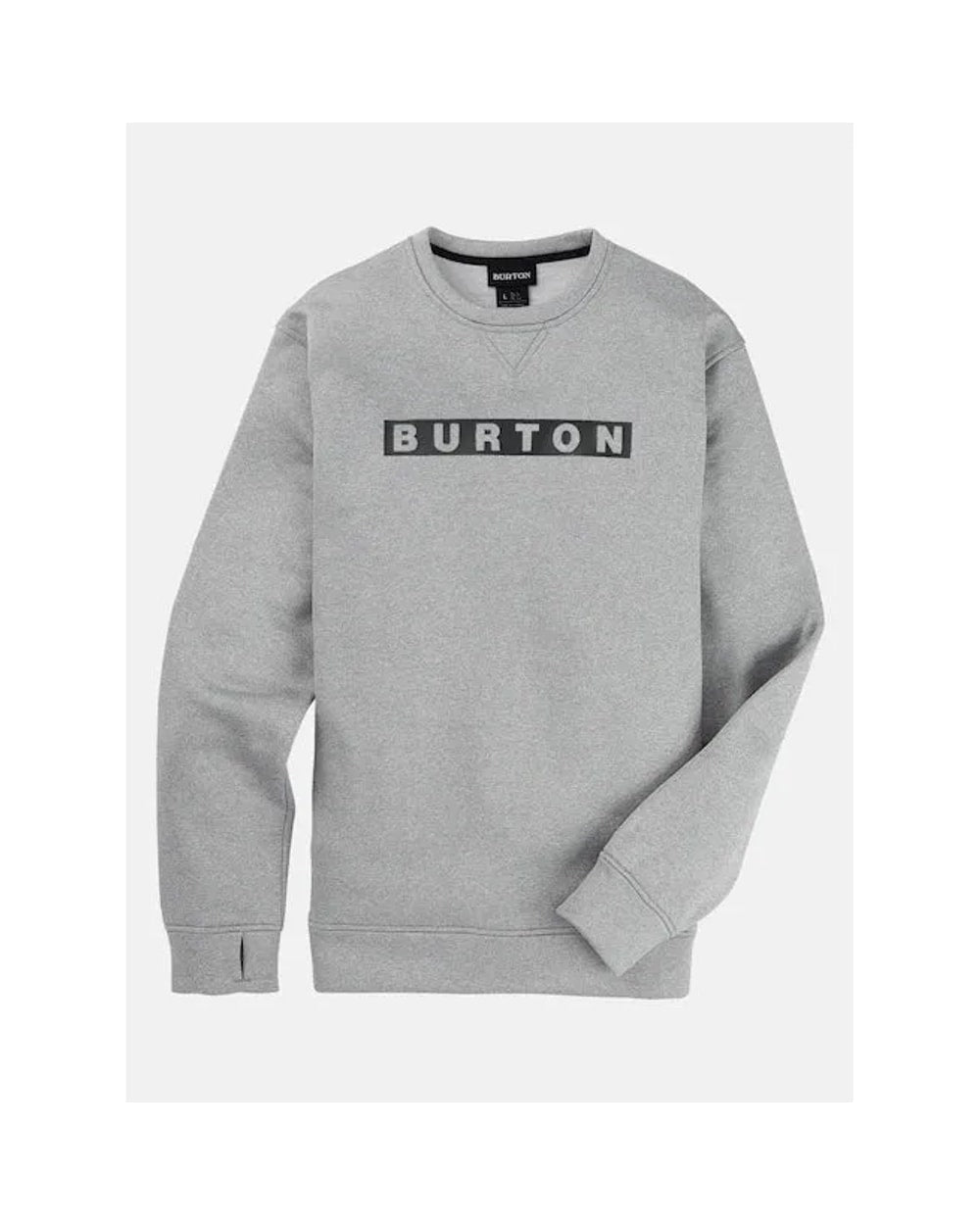 Burton Oak Pullover Crew Grey Heather - on model