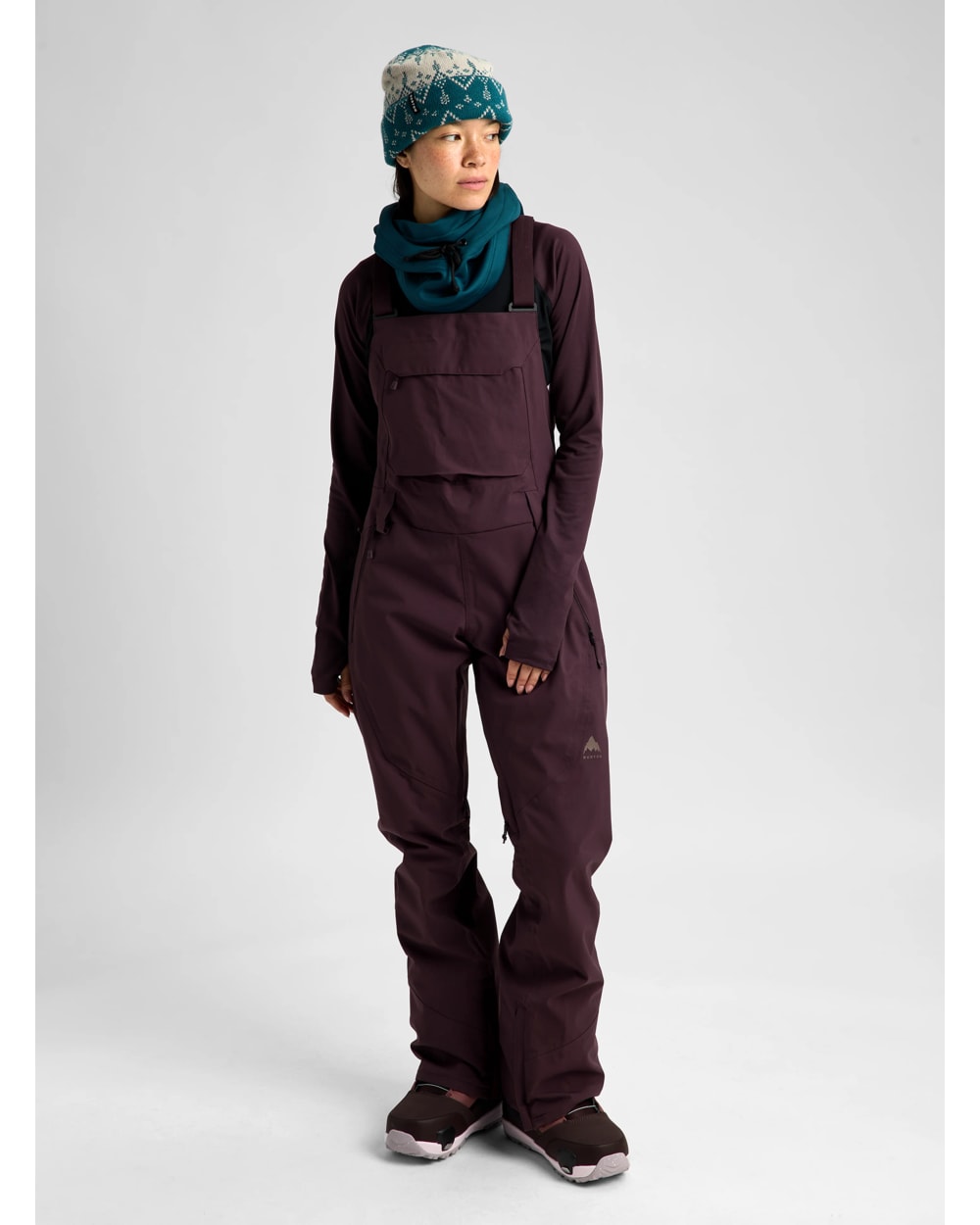 Burton Women's Reserve 2L Stretch Bib Pants - BEAR HUG BROWN