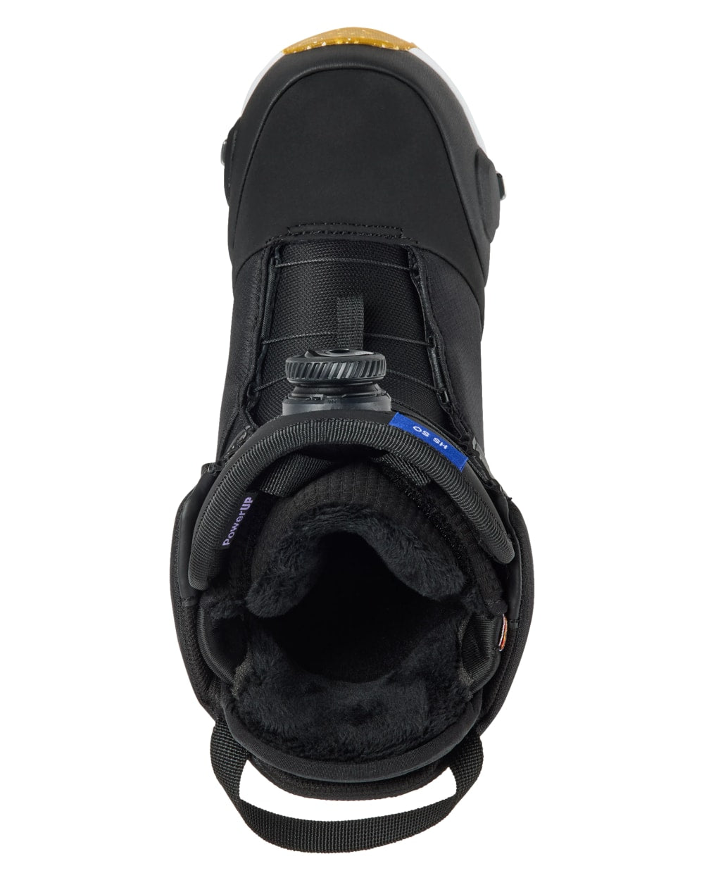 Burton Women's Highshot Step On Snowboard Boots in Black - top-down view