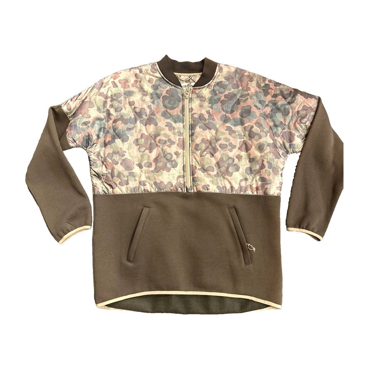 Burton Women's Moonbase Anorak Jacket - MOSSY CAMO, front view