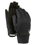 Burton Women's Touch-N-Go Glove Liners in True Black - front and palm