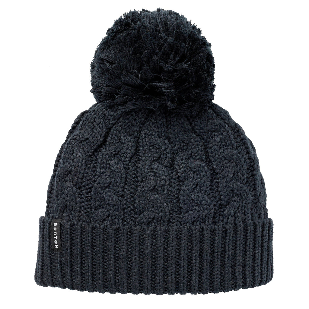 Burton Zippy Fleece-Lined Beanie - True Black - angle